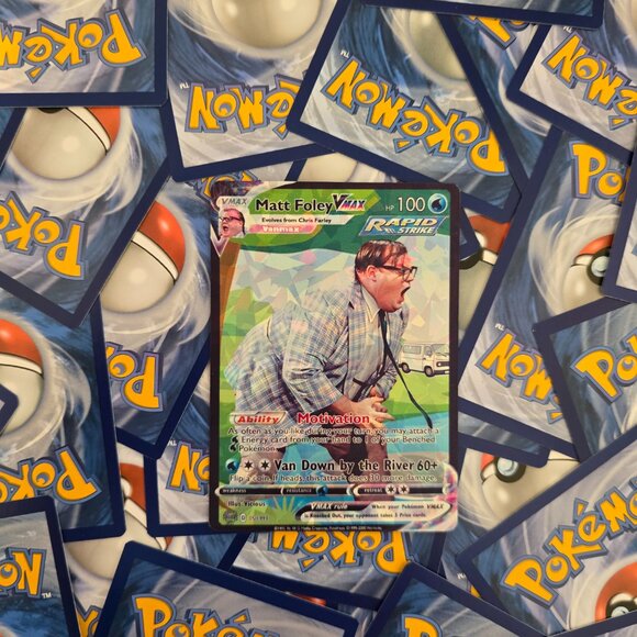 Chris Farley Pokemon Card -Matt Foley - Saturday Night Live - SNL - Picture 4 of 7